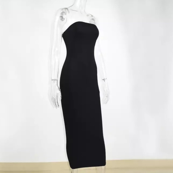 Black midi bodycon tube dress - Picture 5 of 5